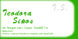 teodora sipos business card